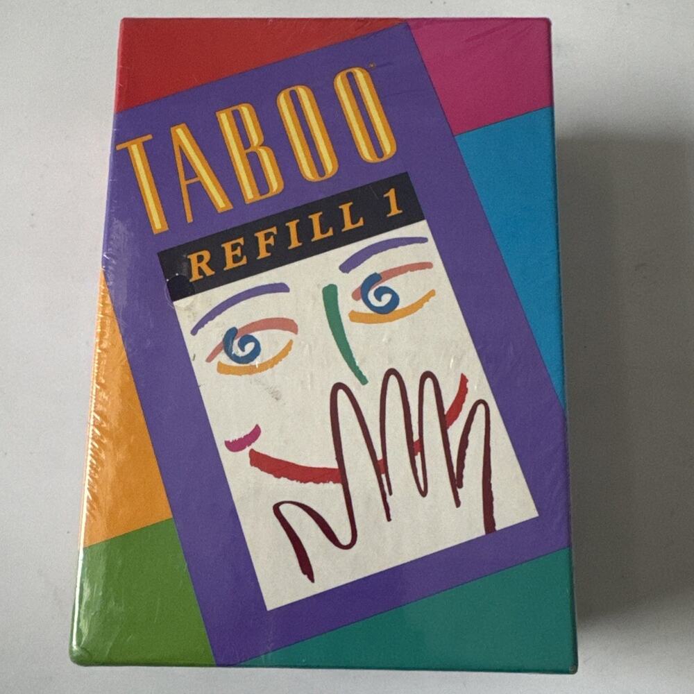 NEW Taboo REFILL 1 Set Card Deck Board Game Expansion Pack 1990 Sealed 4115